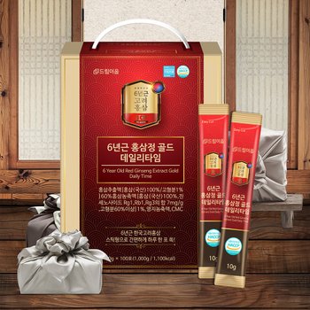 [드림이음][총200포]드림이음 6년근 홍삼정 골드 데일리타임 홍삼스틱 100포 x 2박스